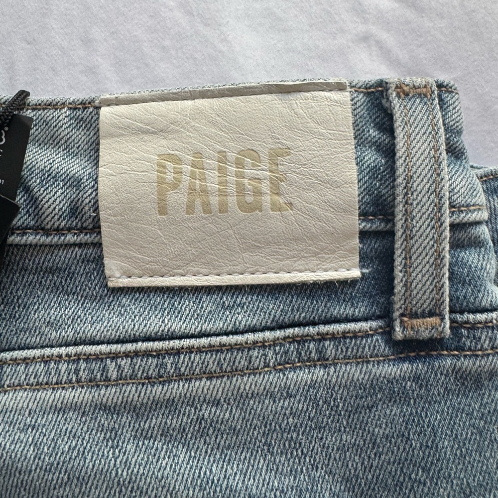 Paige Denim High Rise Noella Relaxed Straight Leg Sz. 31 Ravenna Destructed - Picture 4 of 9